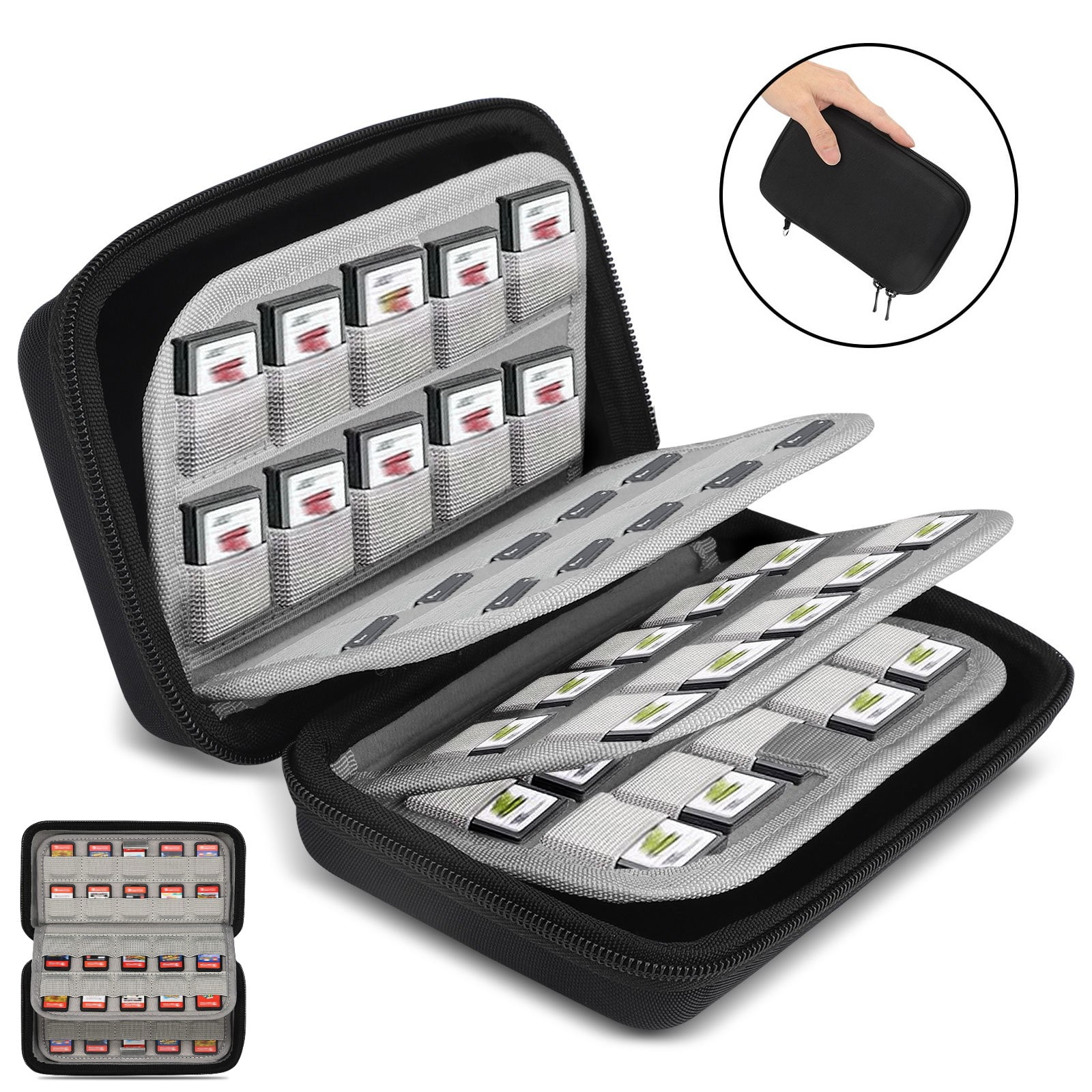 Game Card Case 72 Slot Storage Holder For Nintendo Switch Travel
