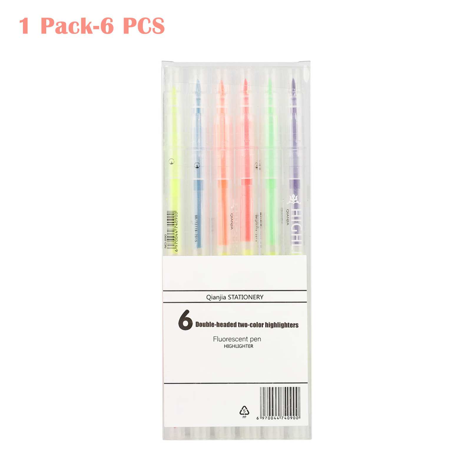 12Pcs Drawing Double Line Outline Pen Highlighter Marker Pens 6Colors for School