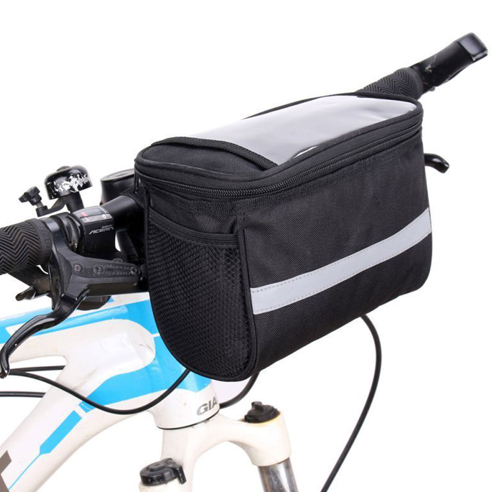 Rear Bicycle Saddle Bag Multifunctional Punvot Bicycle Pannier Rack Bag Transport Bag Luggage Bag Reflective Tape Bicycle Bag Double Bag 